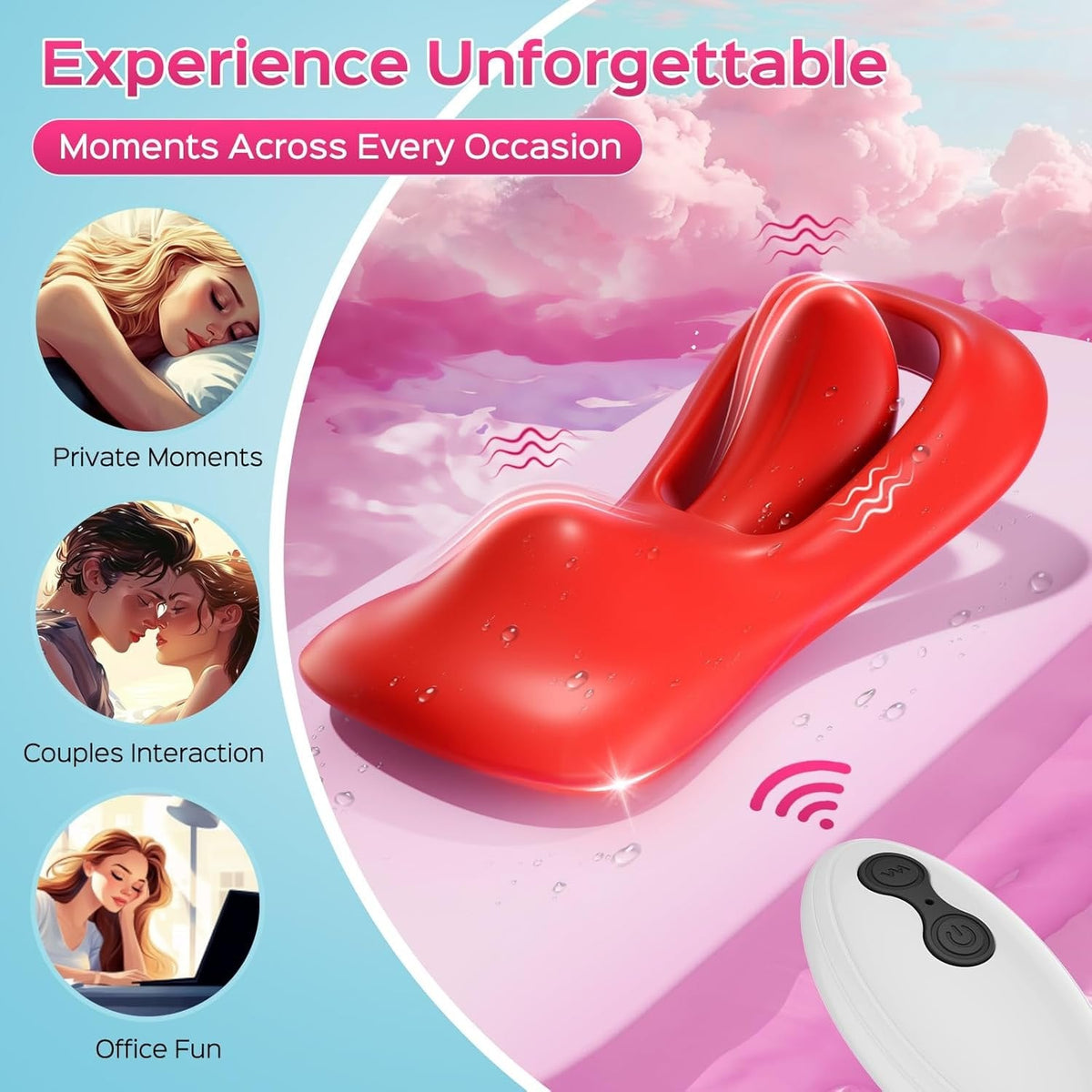 Tongue Wearable Clit Vibrator - App Controlled Wearable Vibrator