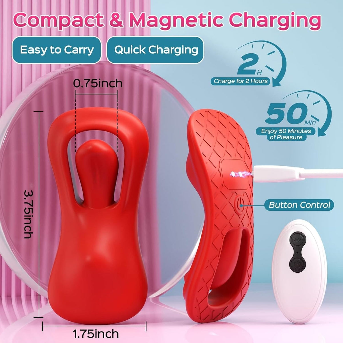 Tongue Wearable Clit Vibrator - App Controlled Wearable Vibrator