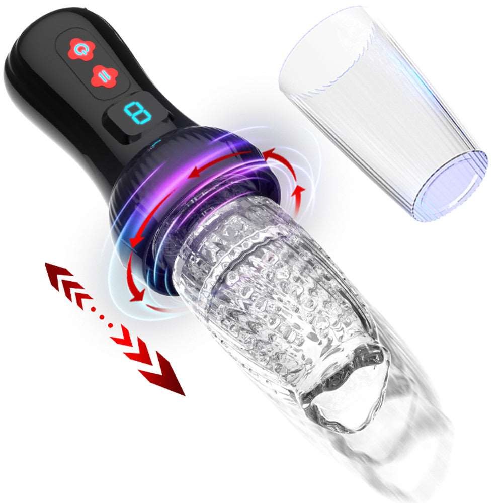 Torch-Style Rotating Thrusting Stroker - Male Masturbator Cup