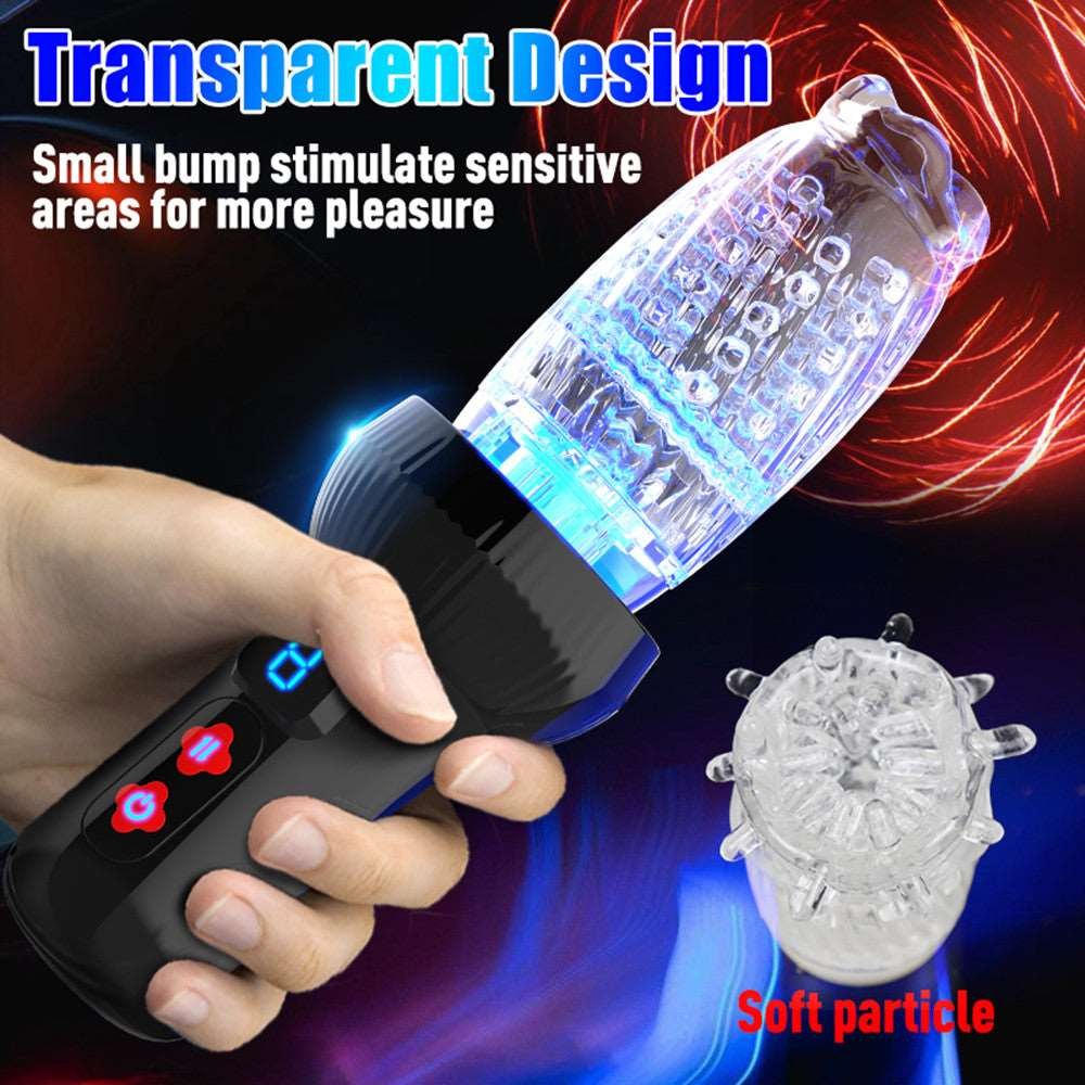 Torch-Style Rotating Thrusting Stroker - Male Masturbator Cup