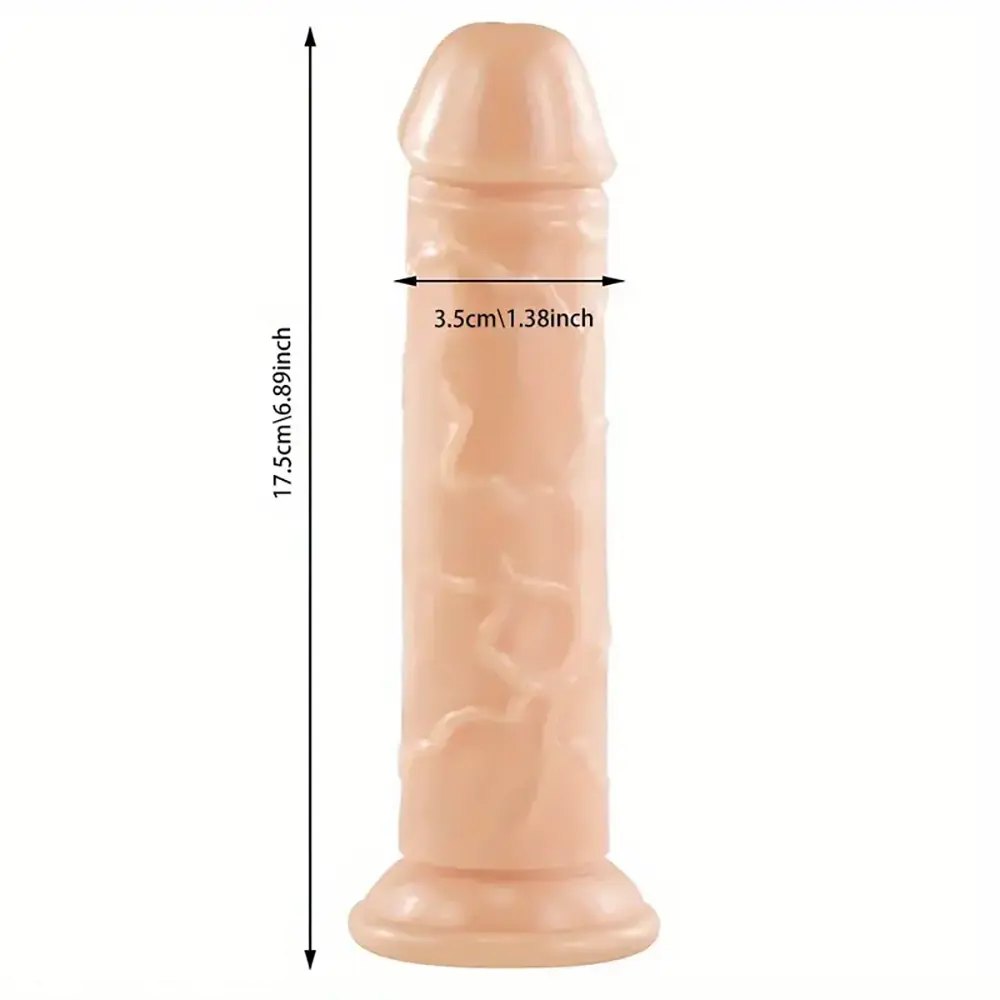 TPE G-Spot Suction Cup Dildo 6.89in - Realistic Dildo