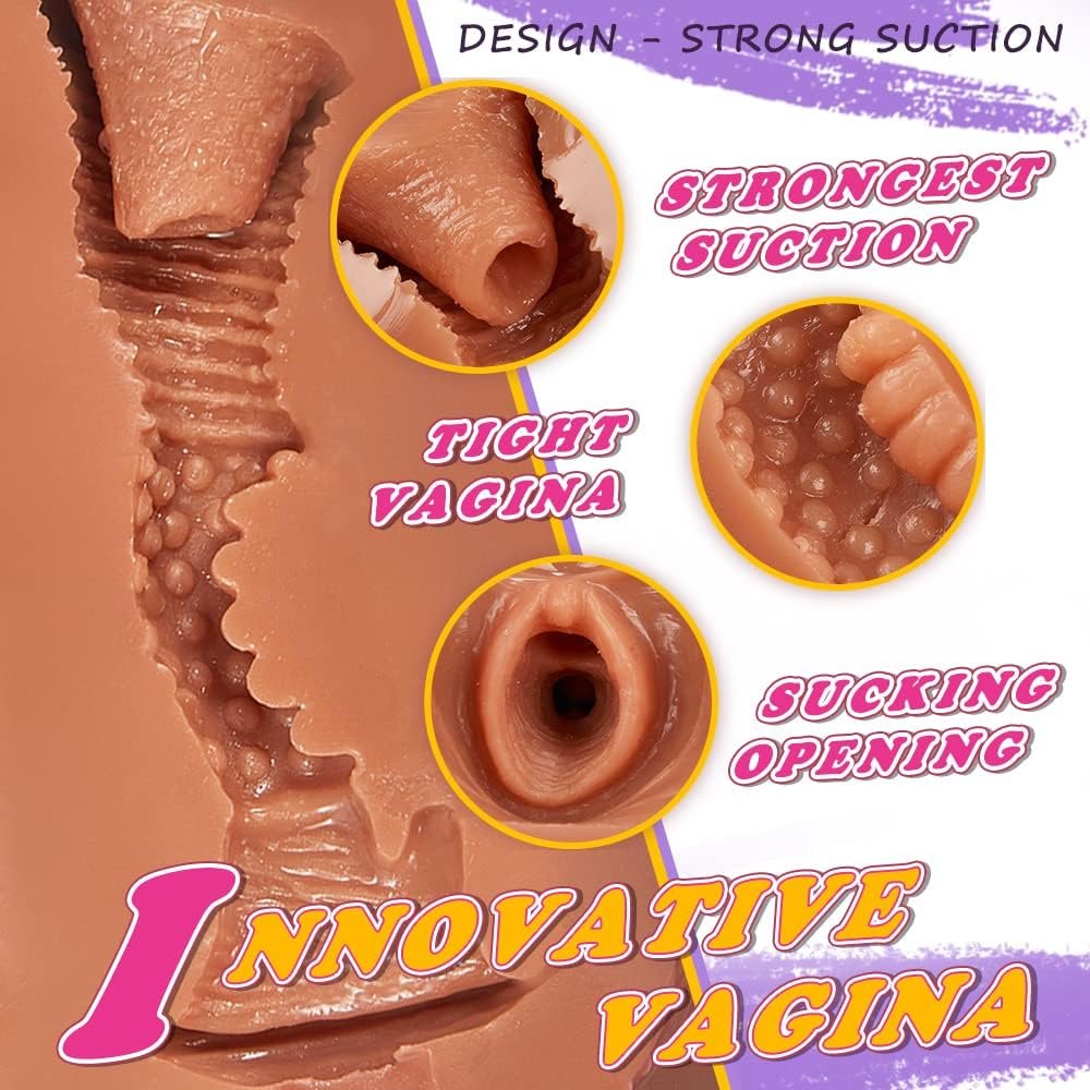 TPE Torso Sex Doll 4.1Lb - Big Butt Vaginal Anal Doll