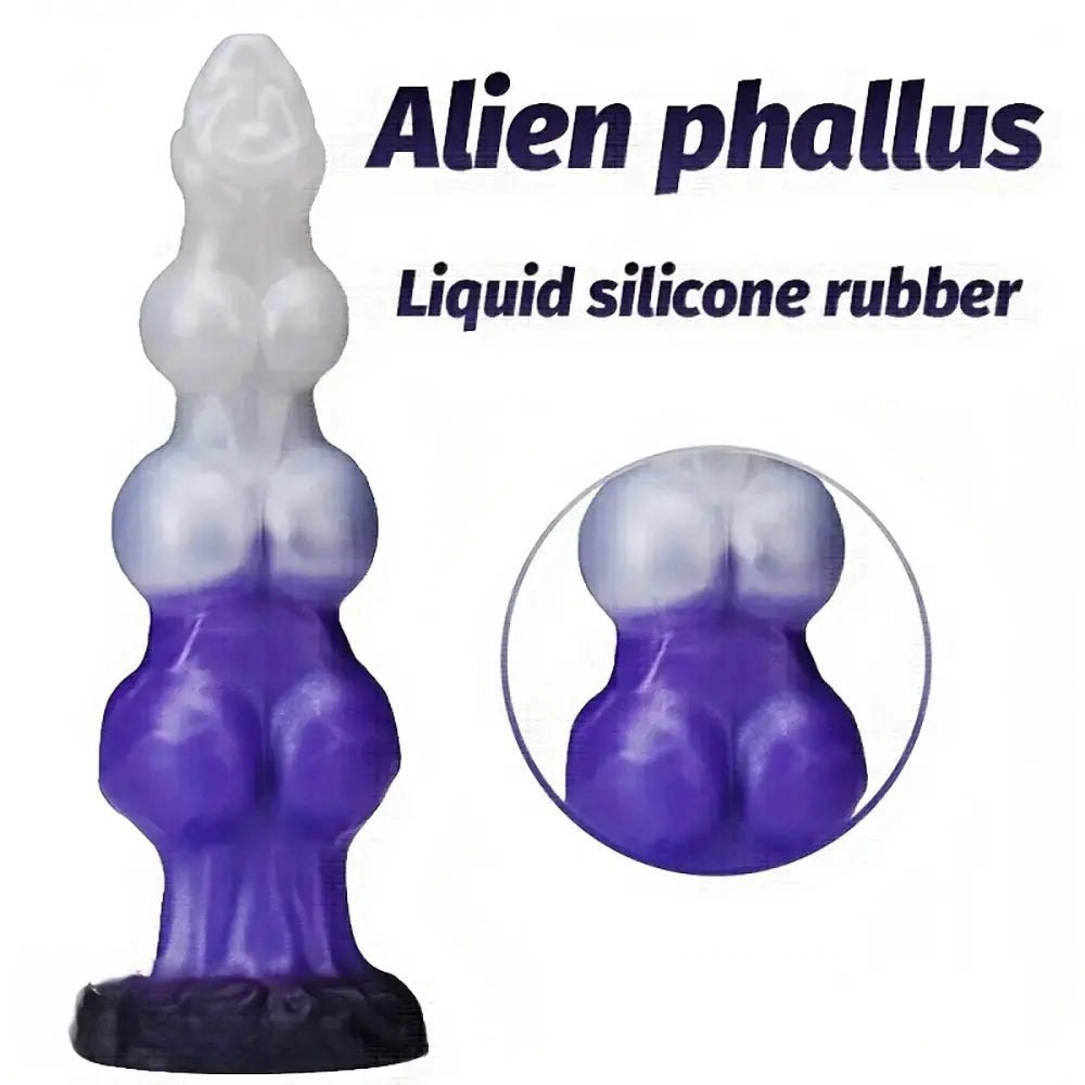 Triple Knot Animal Dildo - Knotted Dog Dildo, 3 Sizes
