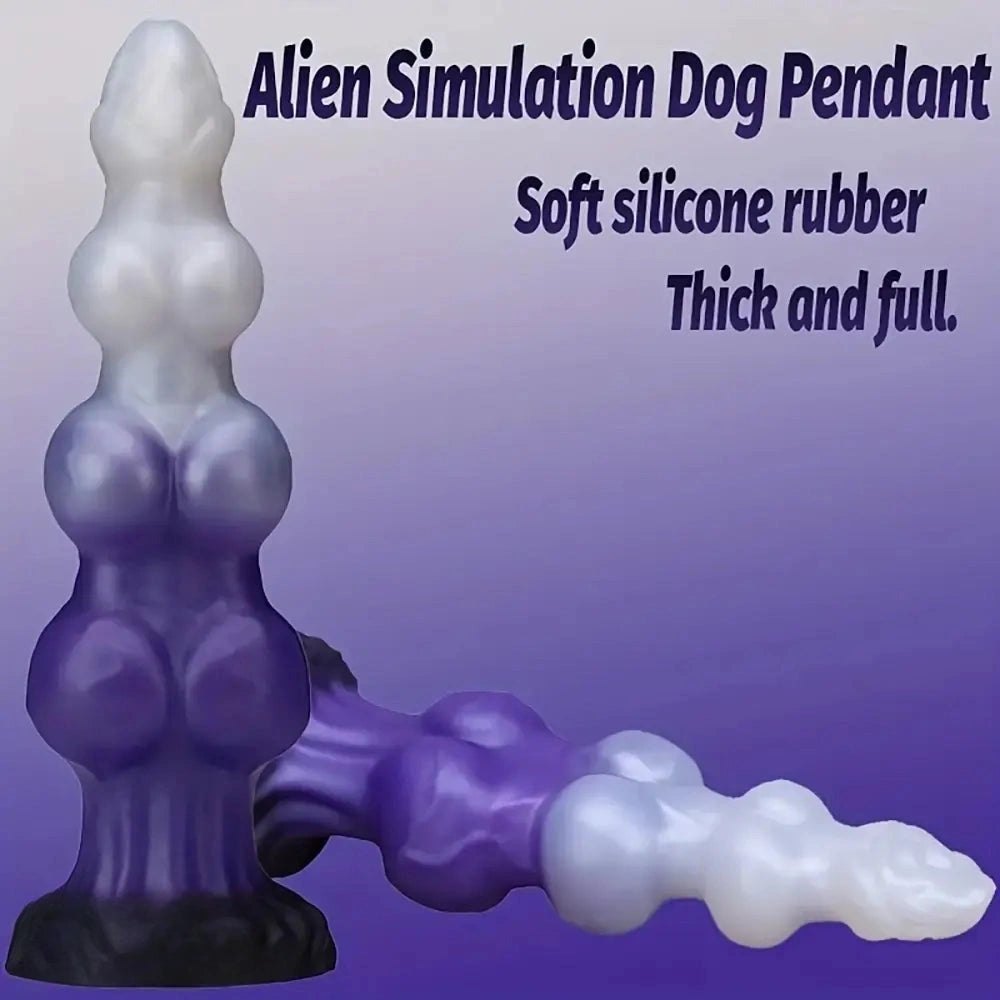 Triple Knot Animal Dildo - Knotted Dog Dildo, 3 Sizes