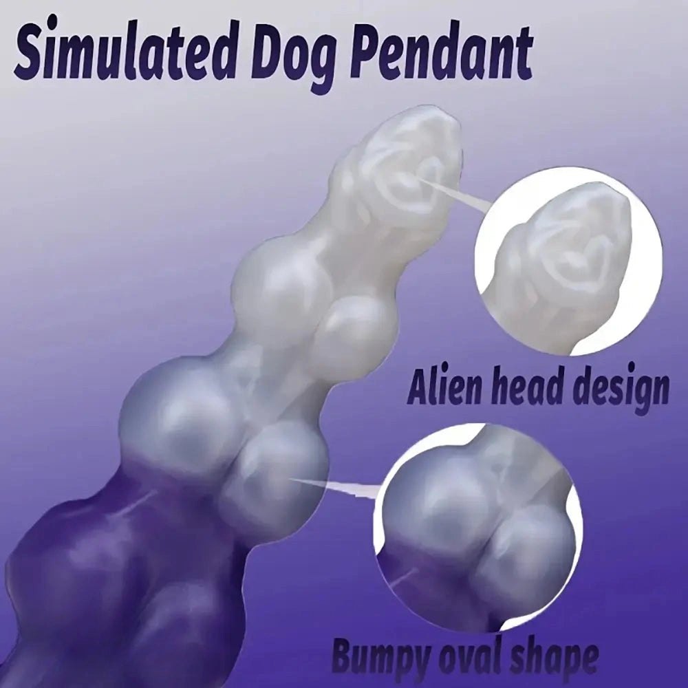 Triple Knot Animal Dildo - Knotted Dog Dildo, 3 Sizes