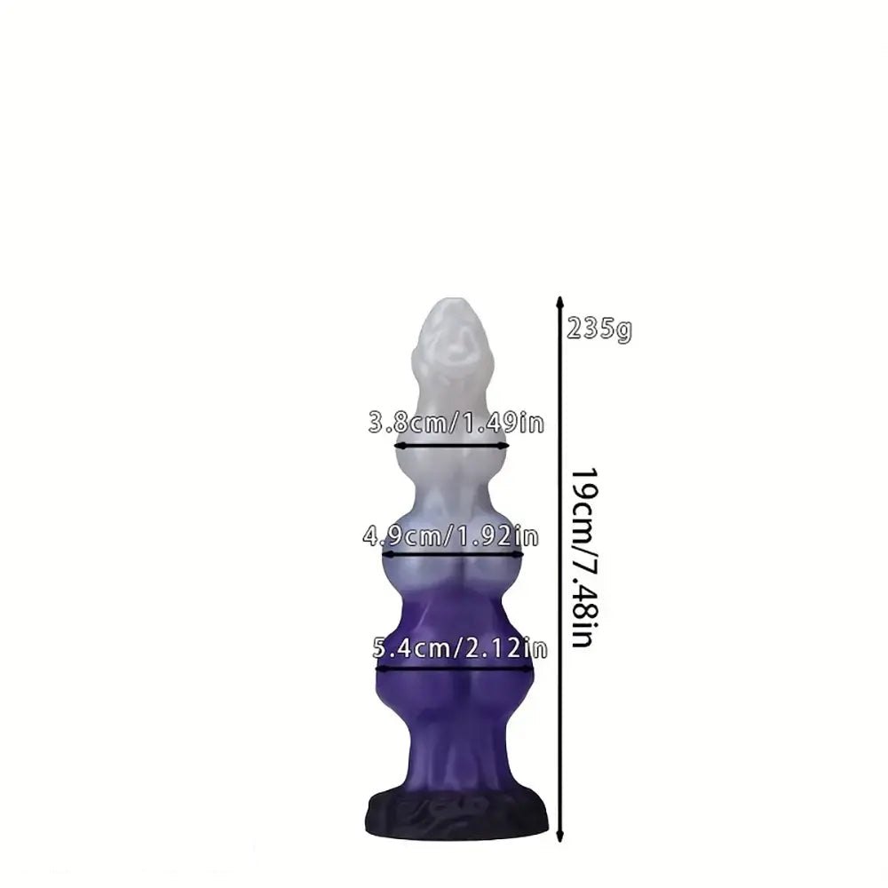 Triple Knot Animal Dildo - Knotted Dog Dildo, 3 Sizes