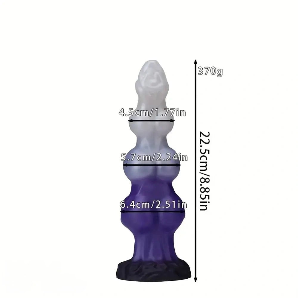 Triple Knot Animal Dildo - Knotted Dog Dildo, 3 Sizes