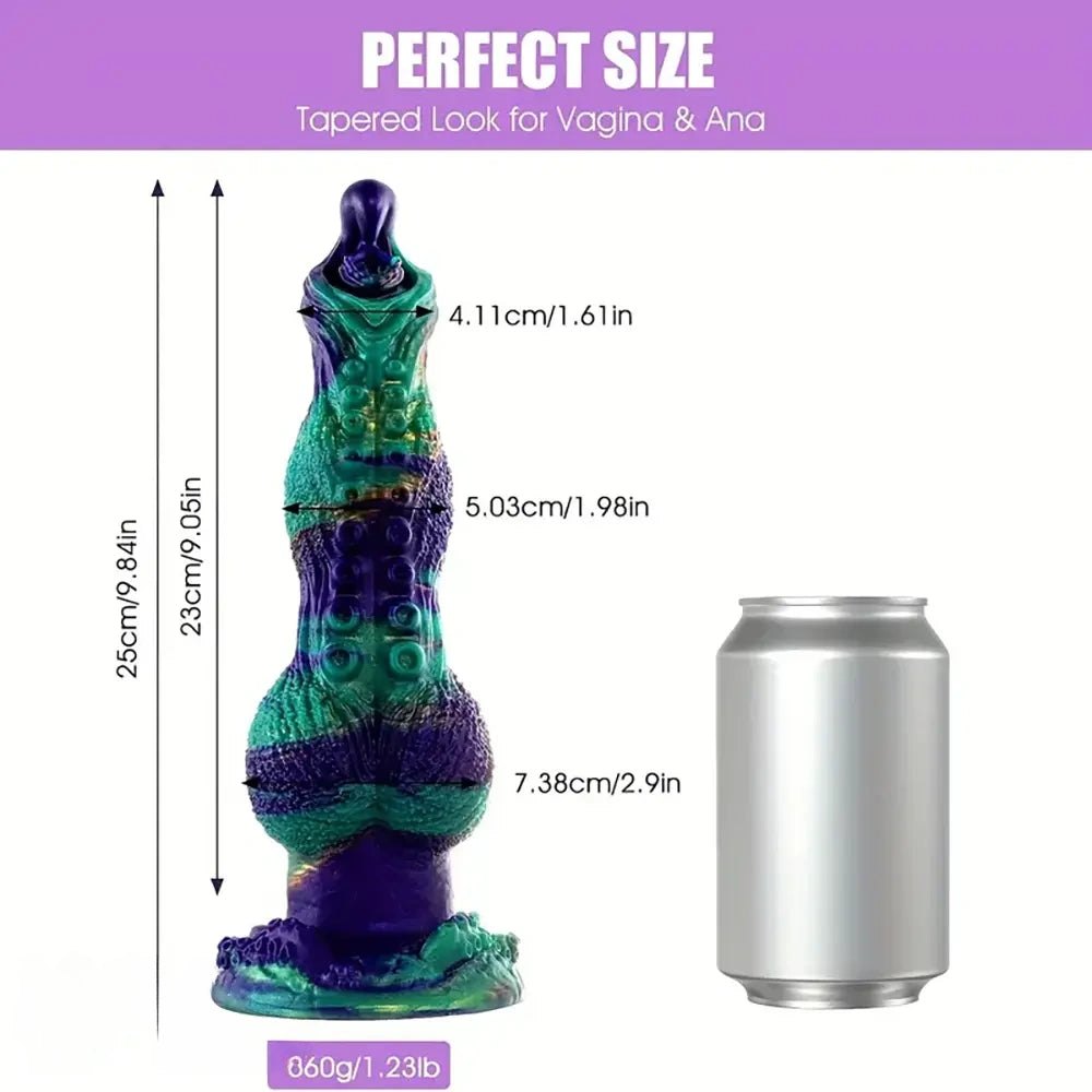 Twist Knot Animal Dildo - Large Knotted Dog Dildo