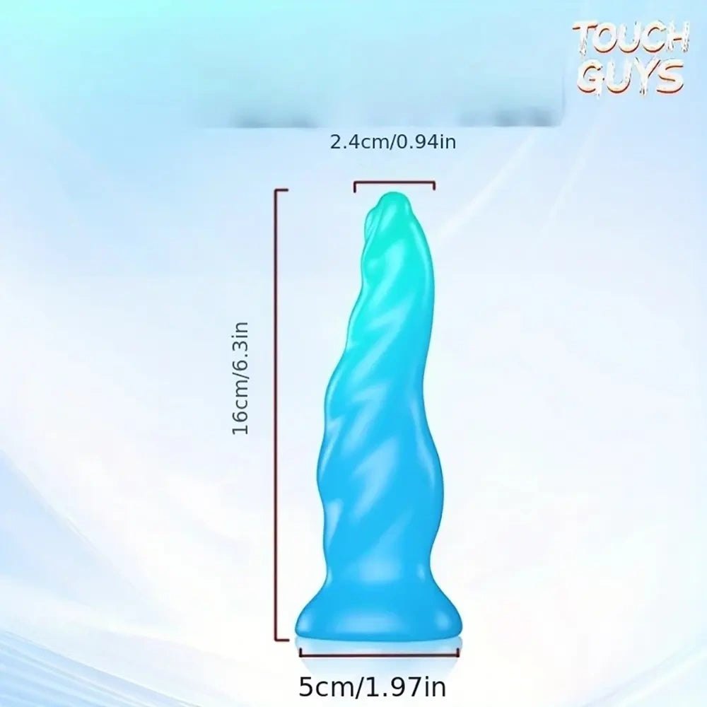 Twisted Blue Fantasy Plug - Fantasy Silicone Anal Plug