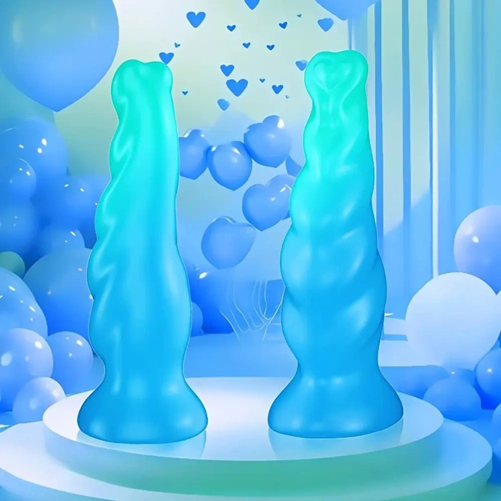 Twisted Blue Fantasy Plug - Fantasy Silicone Anal Plug