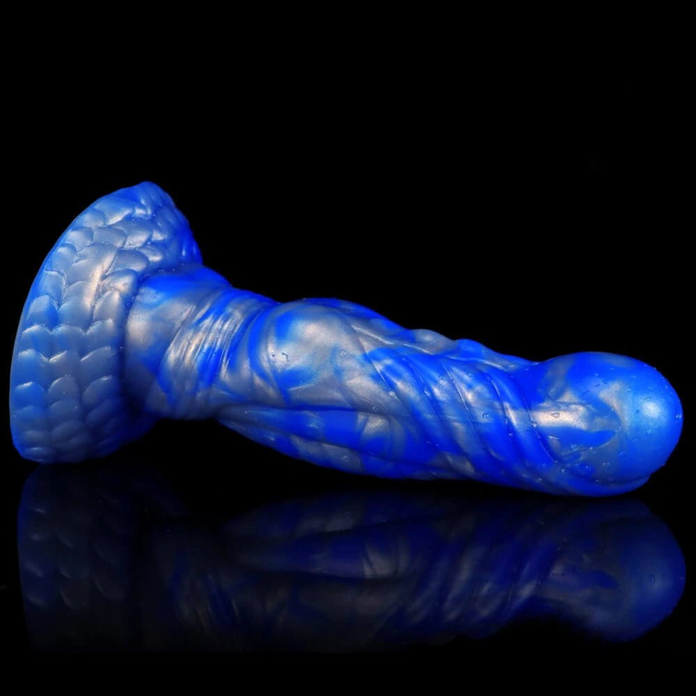 Twisted Dragon Fantasy Dildo - Dragon Scale Silicone Dildo