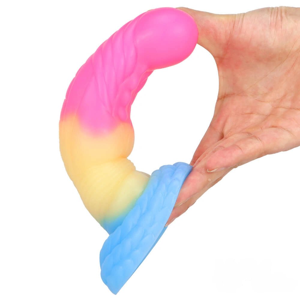Twisted Dragon Fantasy Dildo - Dragon Scale Silicone Dildo