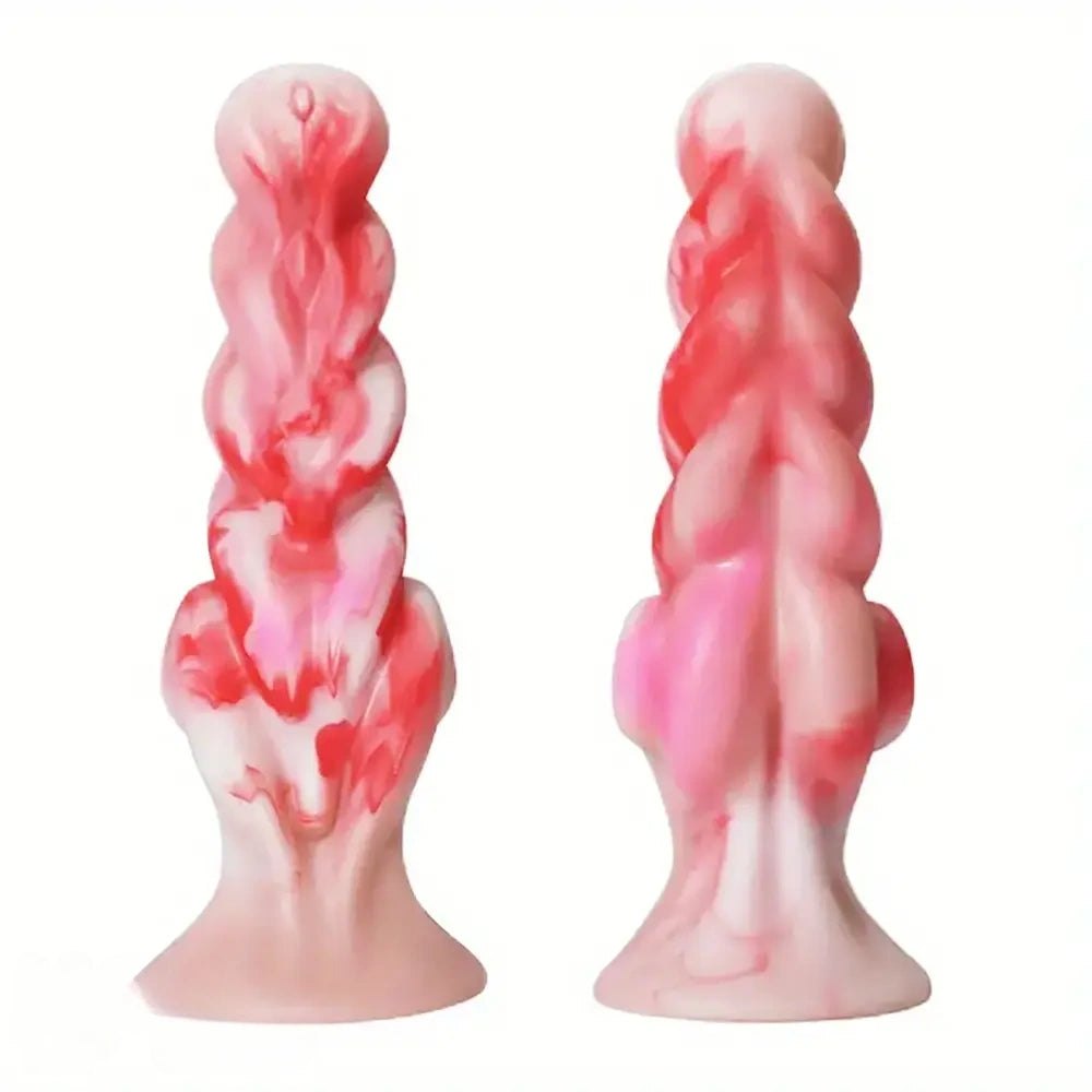 Twisted Fantasy Silicone Dildo - Ribbed Dragon Style Dildo
