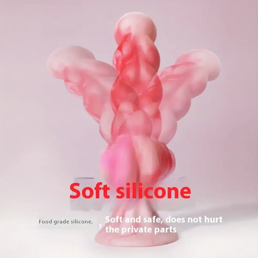 Twisted Fantasy Silicone Dildo - Ribbed Dragon Style Dildo