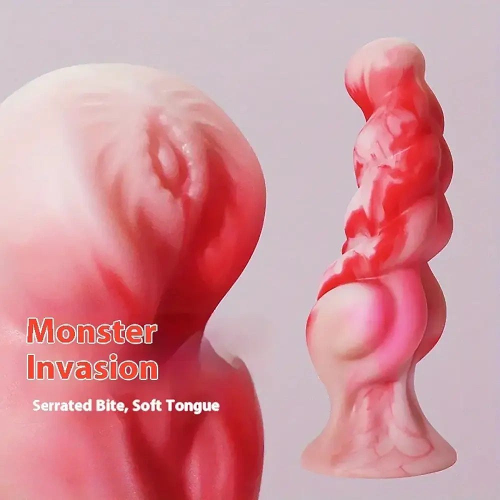 Twisted Fantasy Silicone Dildo - Ribbed Dragon Style Dildo