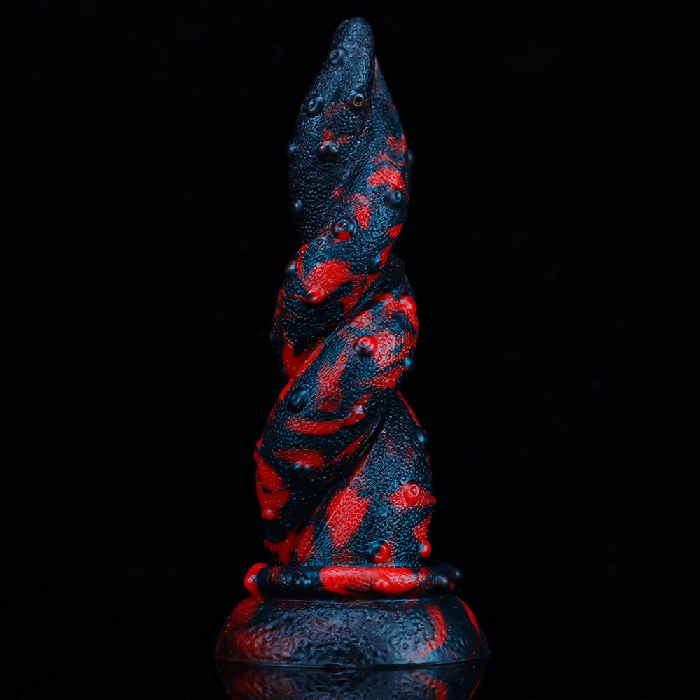 Twisted Ribbed Spiral Dildo - Suction Cup Dildo