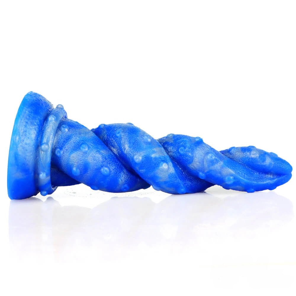 Twisted Ribbed Spiral Dildo - Suction Cup Dildo