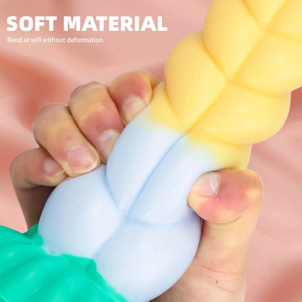 Twisted Rope Fantasy Dildo - Liquid Silicone Fantasy Dildo