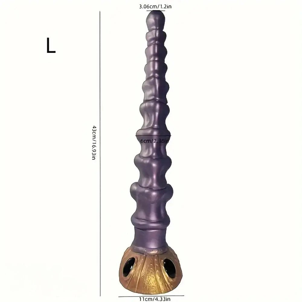 Twisted Spiral Fantasy Dildo - Silicone Fantasy Dildo