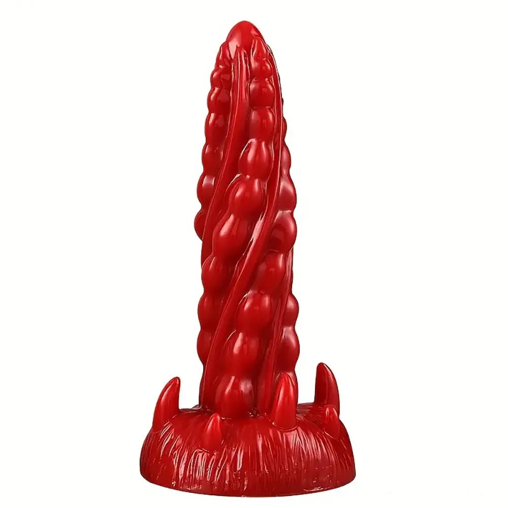 Twisted Spiral Fantasy Dildo - PVC Suction Base Dildo