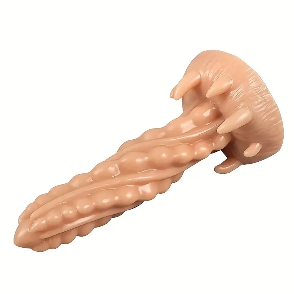 Twisted Spiral Fantasy Dildo - PVC Suction Base Dildo