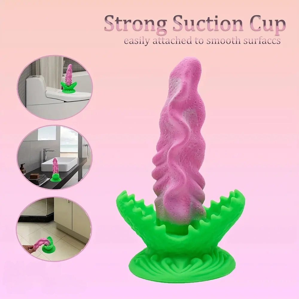 Twisted Fantasy Dildo 7.48in - Mixed Color Big Dildo