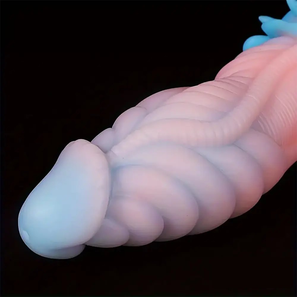 Twisted Tentacle Fantasy Dildo - Colorful Silicone Monster Dildo