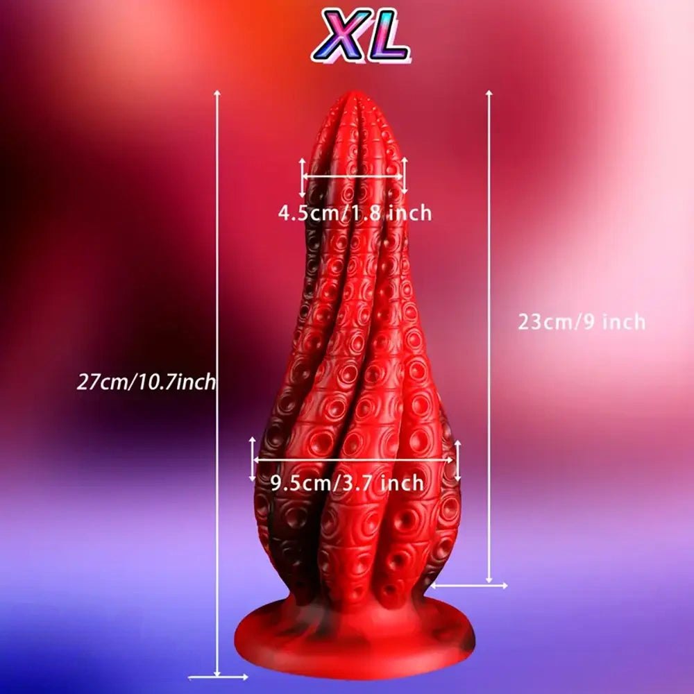 Twisted Tentacle Fantasy Dildo - Dragon Dildo, Four Sizes
