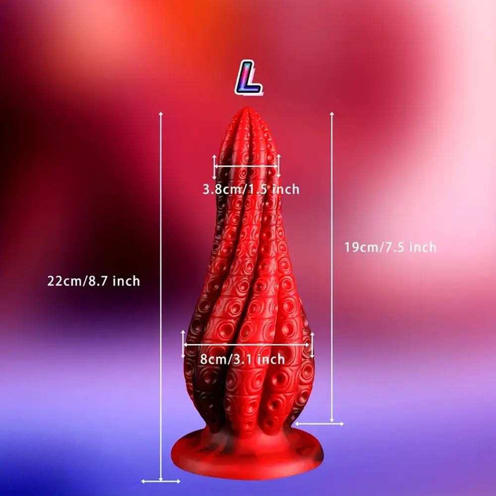Twisted Tentacle Fantasy Dildo - Dragon Dildo, Four Sizes