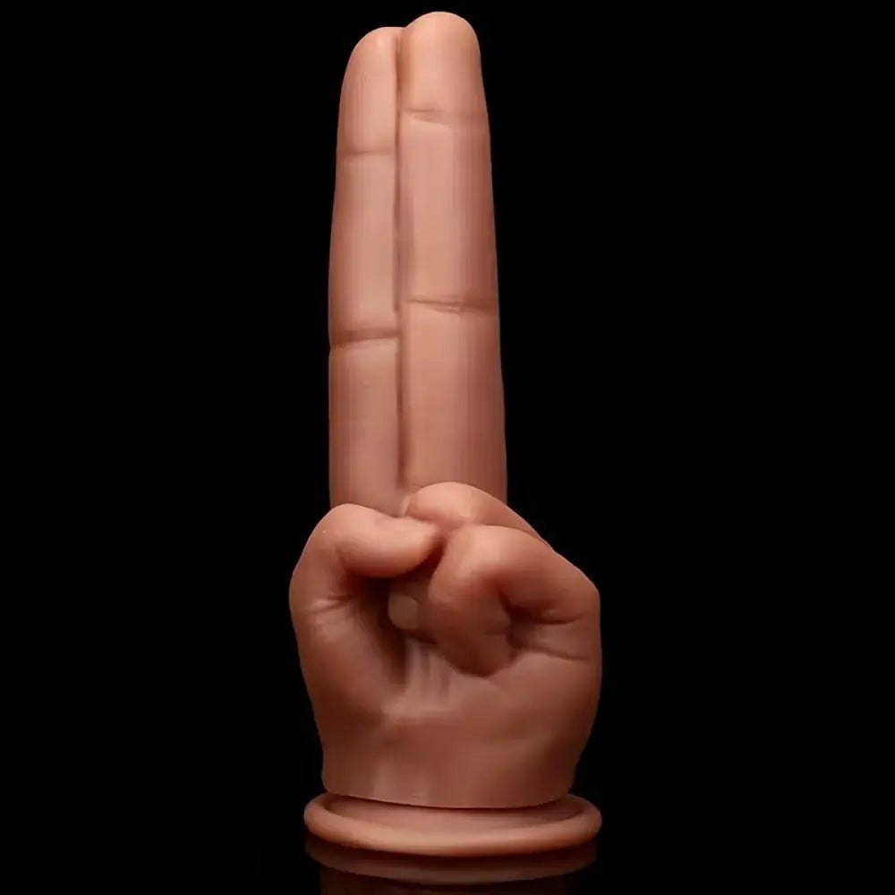 Two Finger Hand Fantasy Dildo - Silicone Hand Shaped Dildo