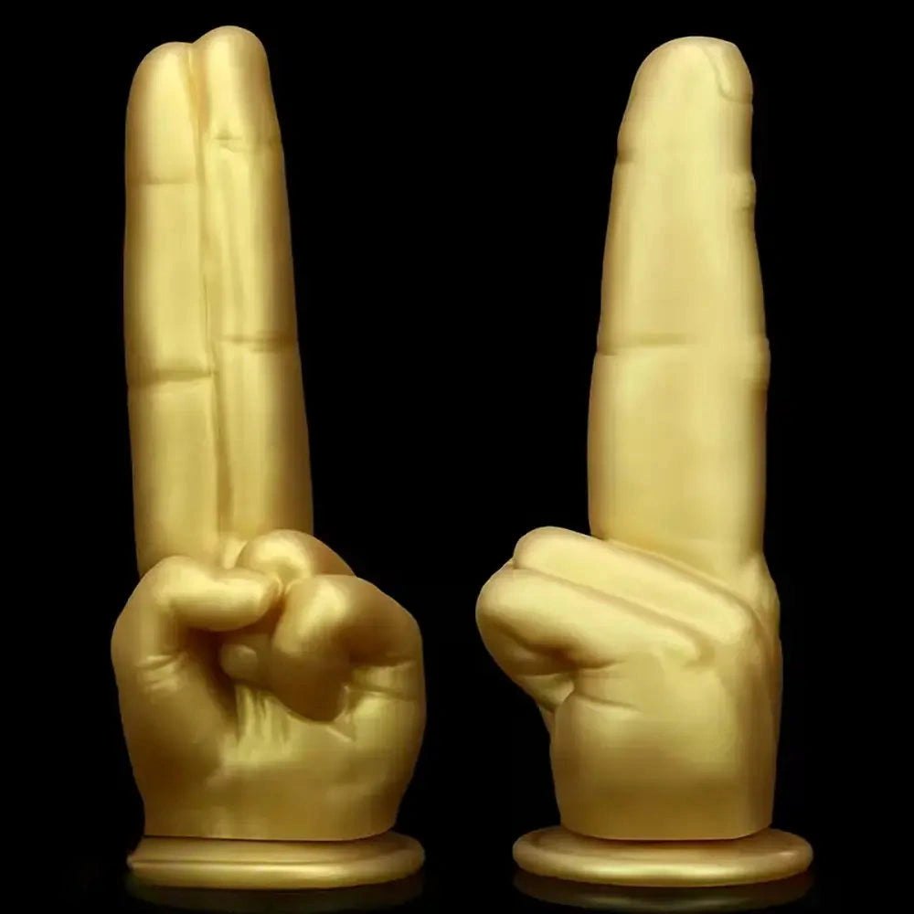 Two Finger Hand Fantasy Dildo - Silicone Hand Shaped Dildo
