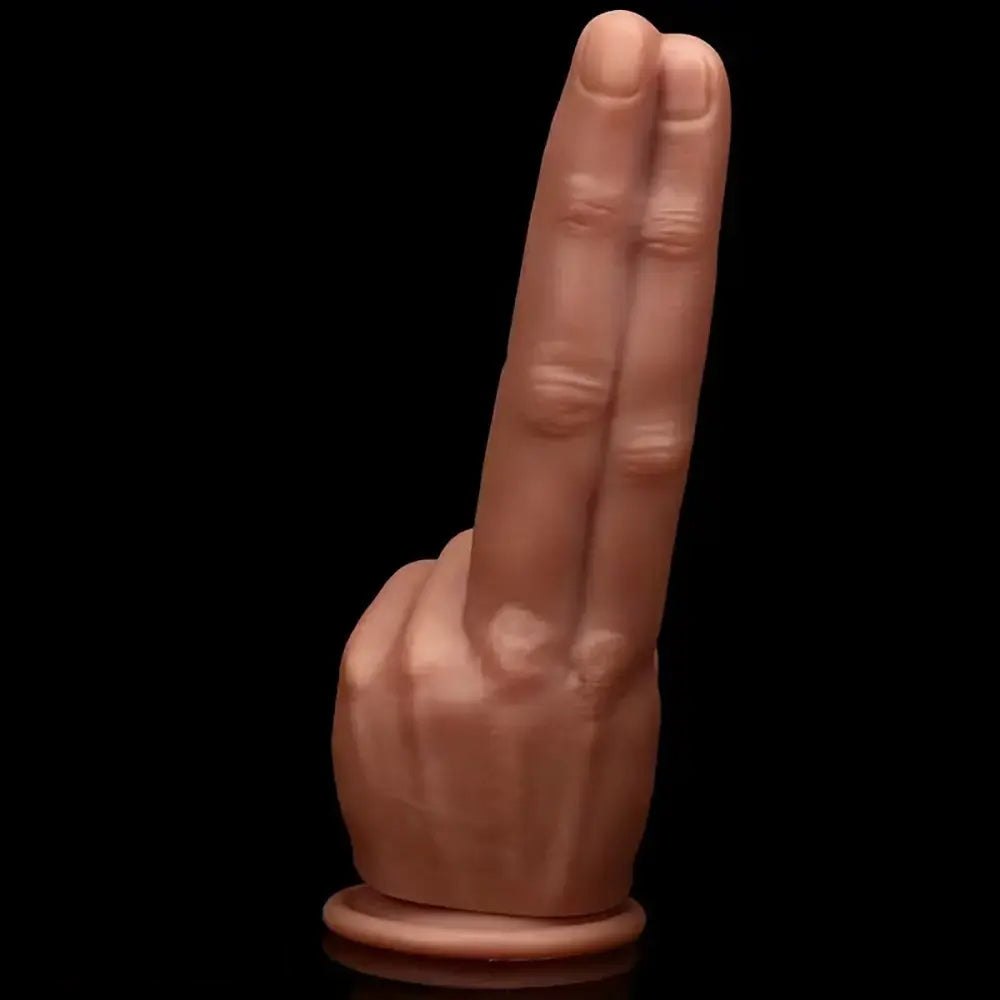 Two Finger Hand Fantasy Dildo - Silicone Hand Shaped Dildo