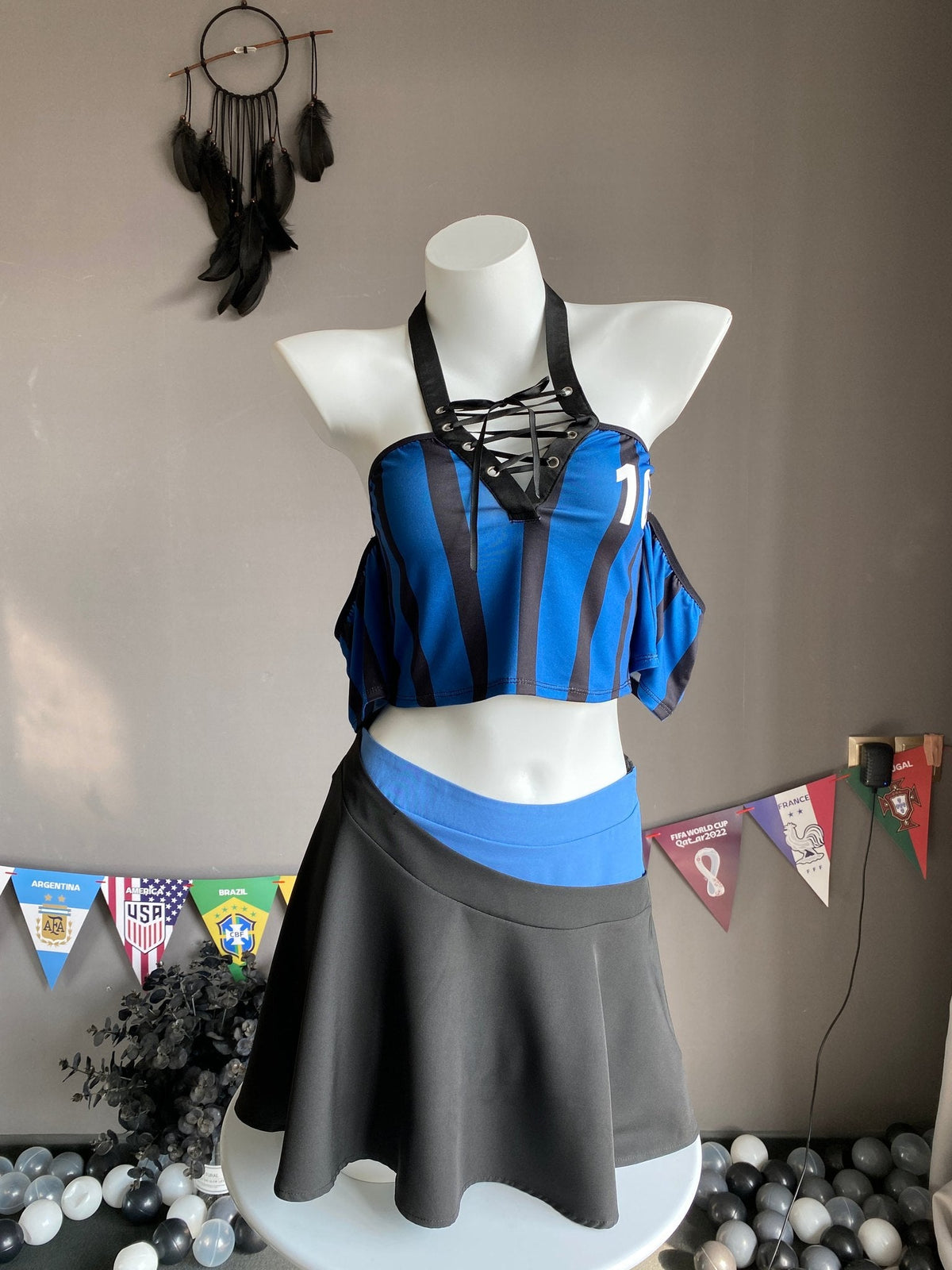 Two-Tone Cheerleading Costume - Sexy Roleplay Costume