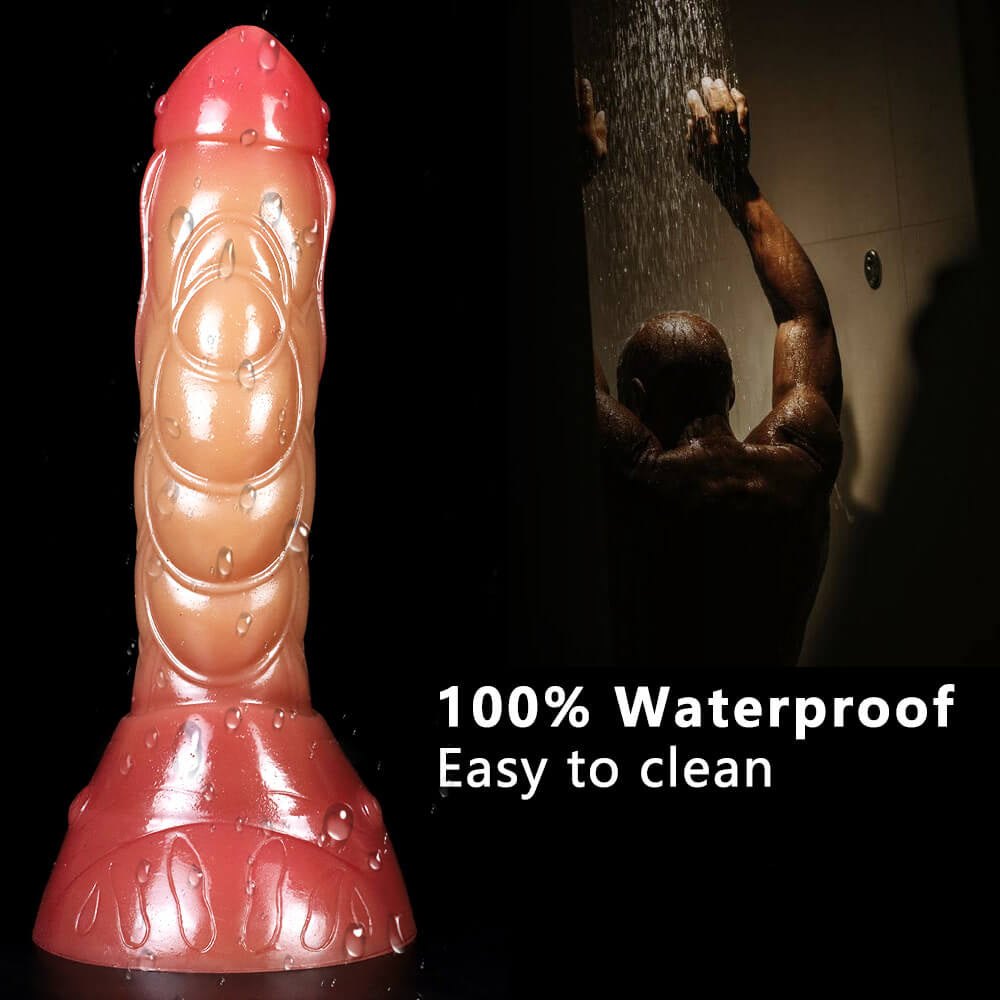 Two-Tone Fantasy Dildo 8.46 in - Dual Density Sex Toy