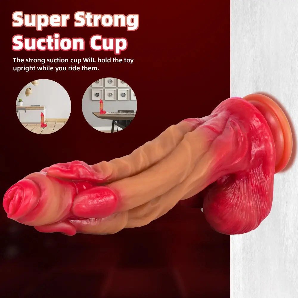 Two-Tone Fantasy Knot Dildo - Huge Fantasy Dildo