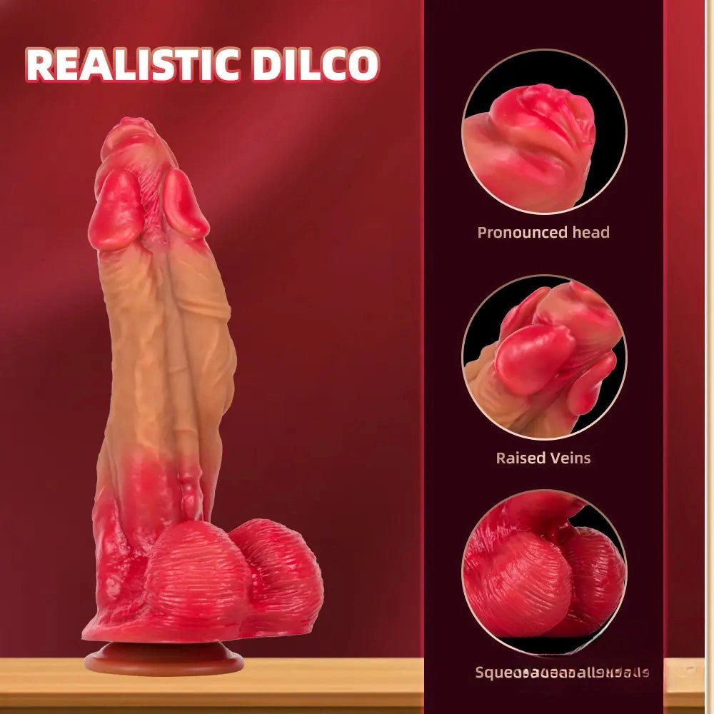 Two-Tone Fantasy Knot Dildo - Huge Fantasy Dildo