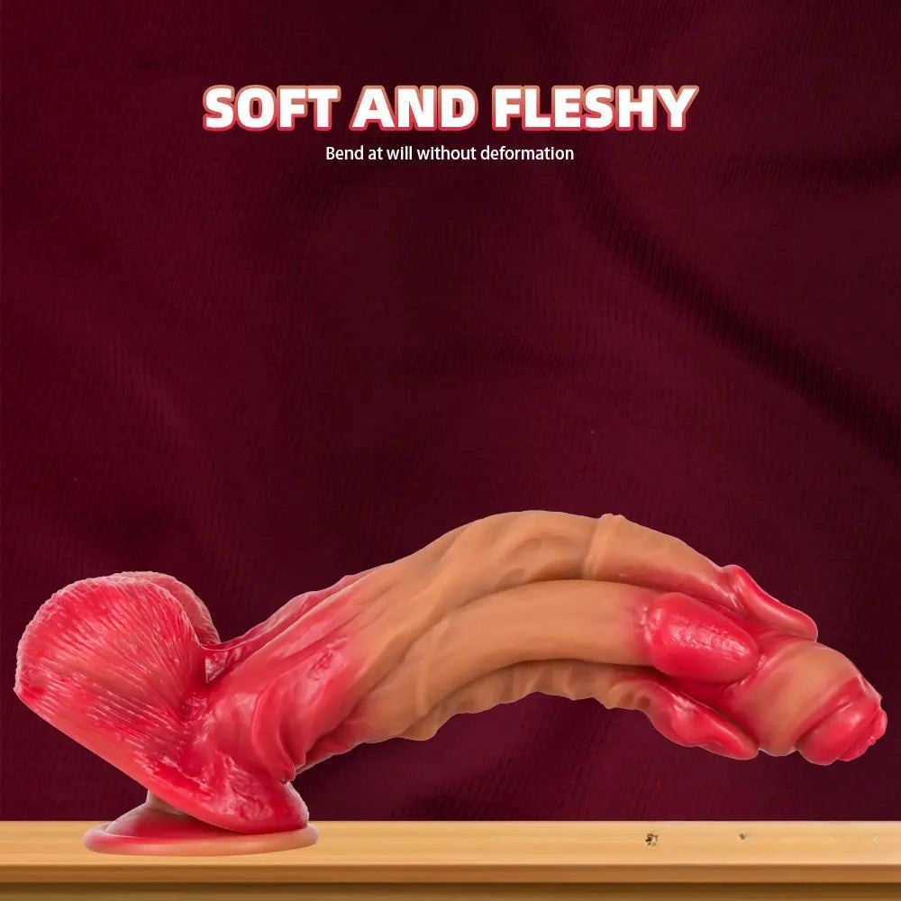 Two-Tone Fantasy Knot Dildo - Huge Fantasy Dildo