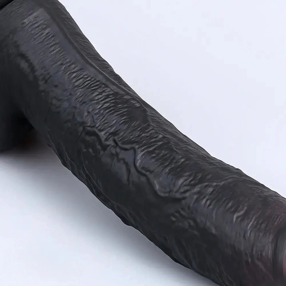 Uncut Suction Cup Dildo - Black Suction Cup Dildo