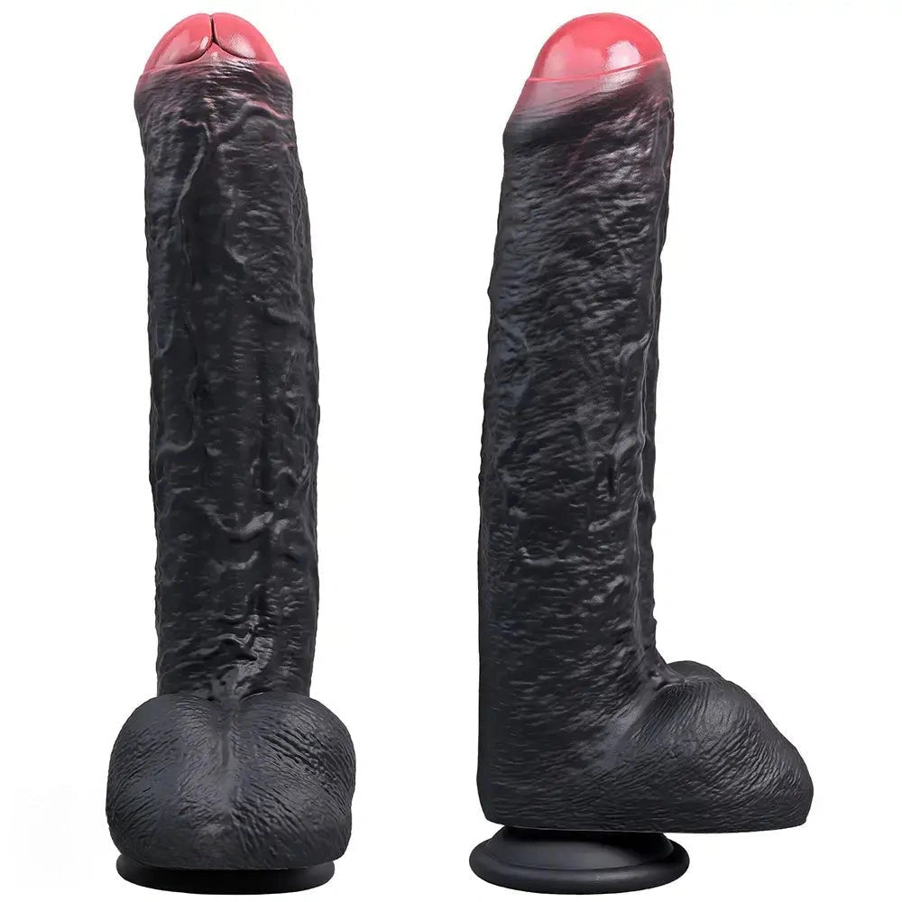 Uncut Suction Cup Dildo - Black Suction Cup Dildo