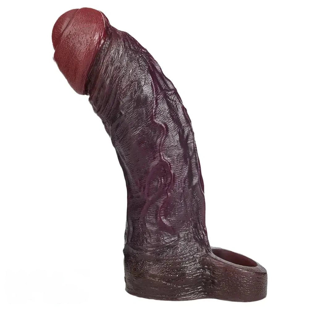 Uncut Coffee Realistic Dildo - Big Suction Cup Dildo