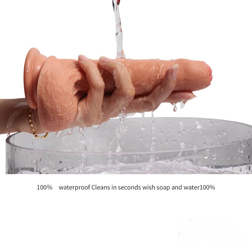 Uncut Double Layer Dildo 7.09in - Suction Cup Dildo