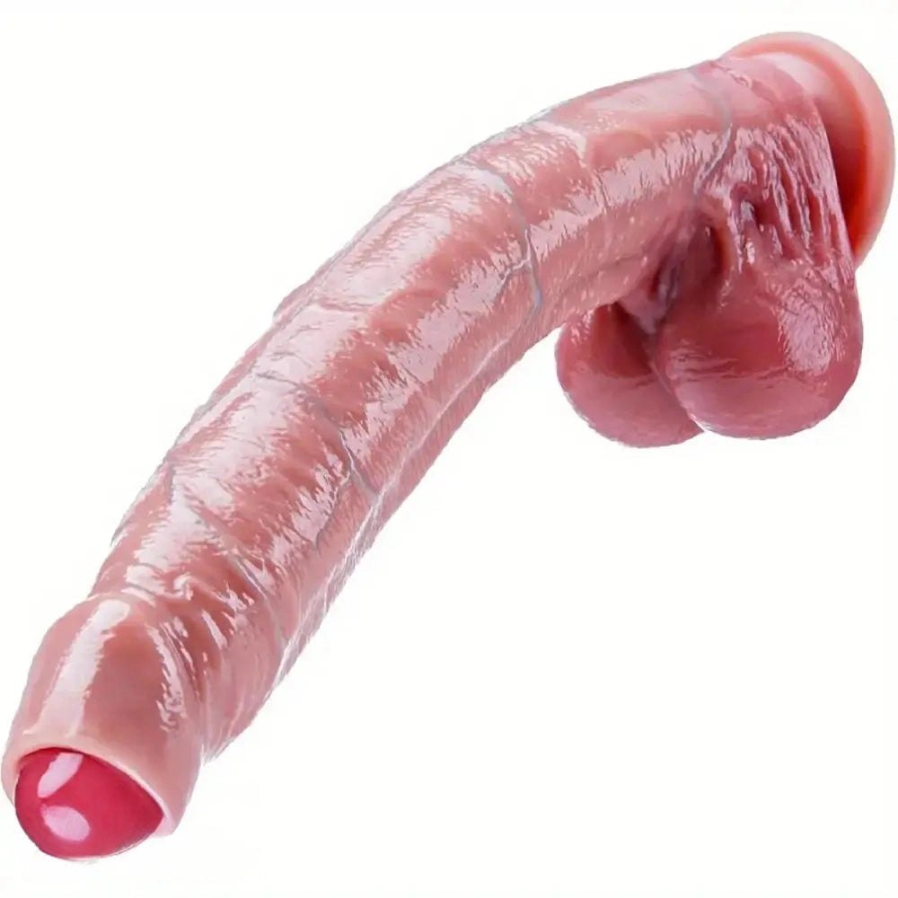 Uncut Foreskin Realistic Dildo 10.4in - Realistic Dildo