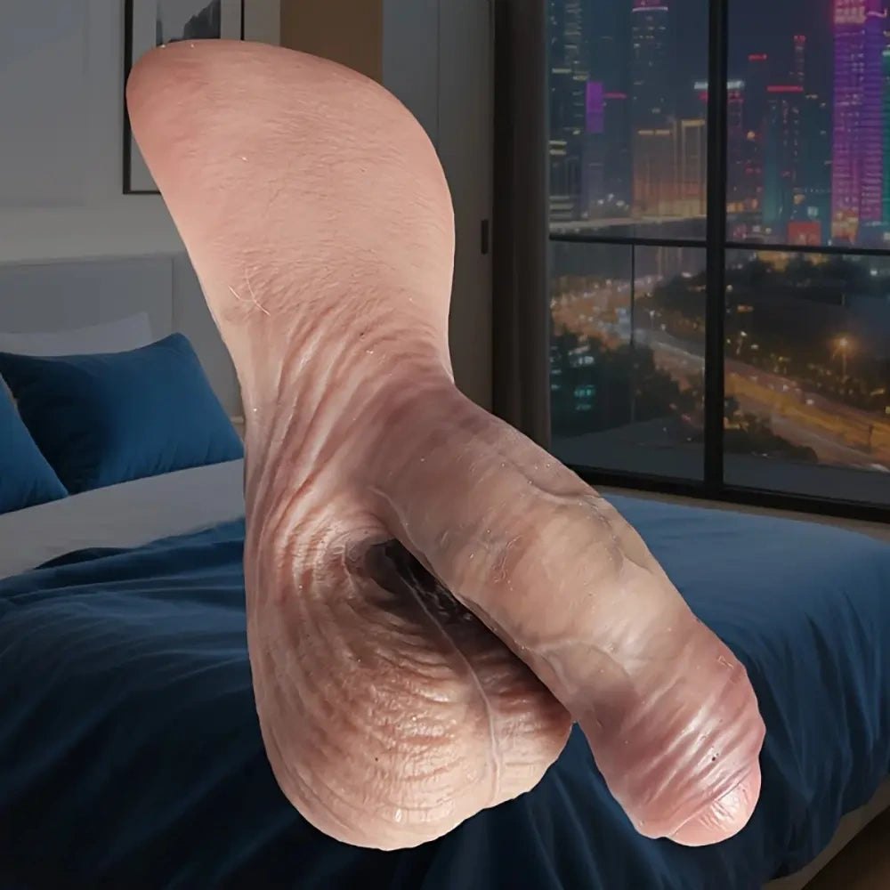 Uncut Foreskin Realistic Dildo - Realistic Silicone Dildo