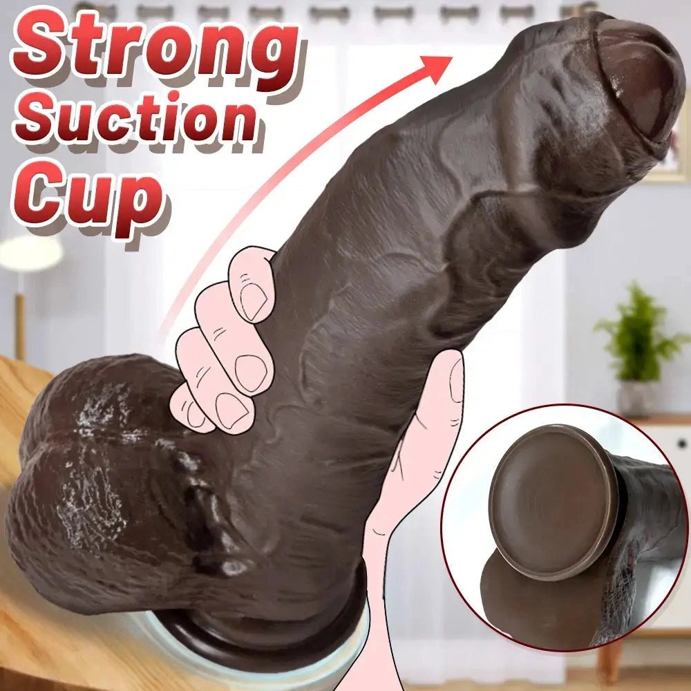 Uncut Foreskin Strap-On Dildo 10.62in - Double Dildo