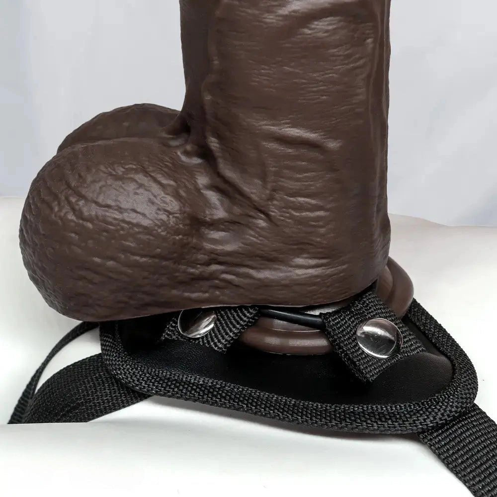 Uncut Foreskin Strap-On Dildo 10.62in - Double Dildo