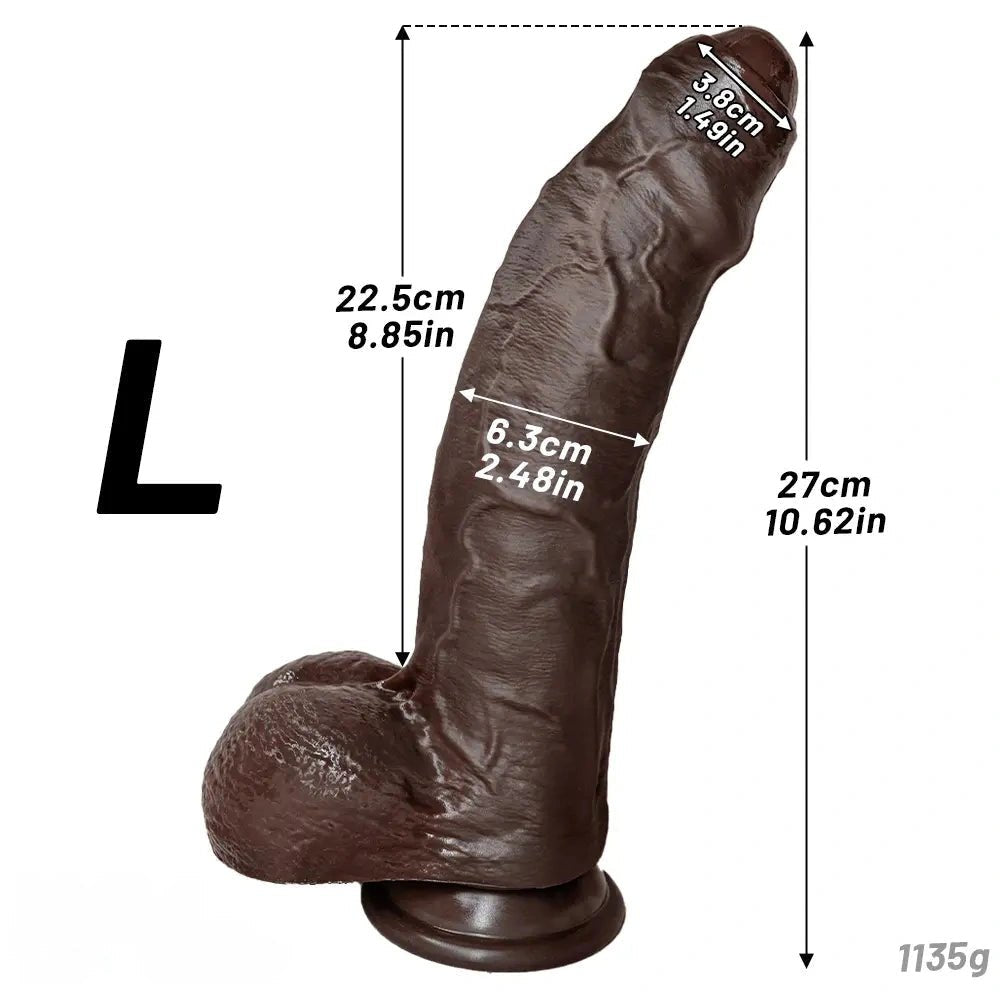 Uncut Foreskin Strap-On Dildo 10.62in - Double Dildo