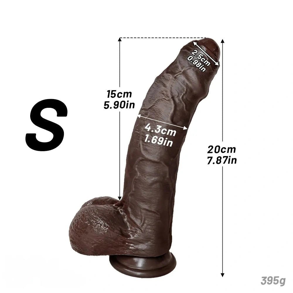 Uncut Foreskin Strap-On Dildo 10.62in - Double Dildo