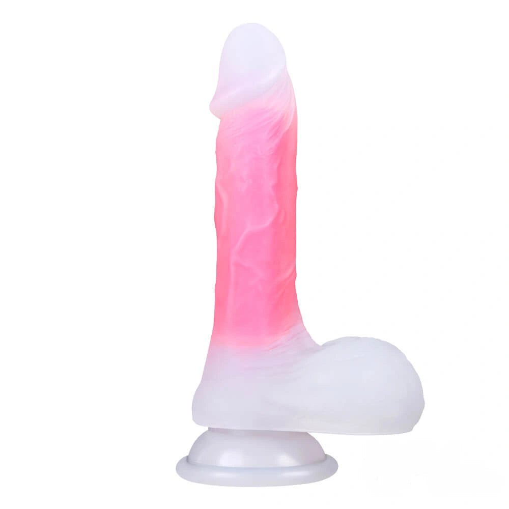 Uncut Foreskin Suction Dildo 7.09in - Suction Cup Dildo