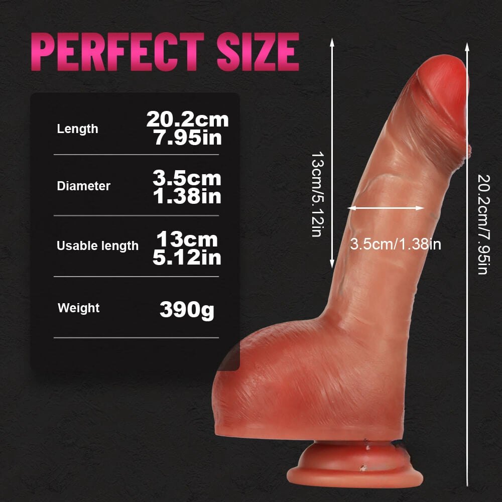 Uncut Foreskin Suction Cup Dildo - Silicone Suction Cup Dildo
