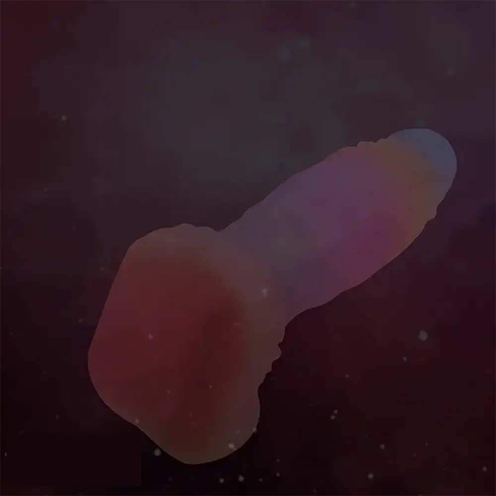Uncut Rainbow Fantasy Dildo - Silicone Dragon Dildo